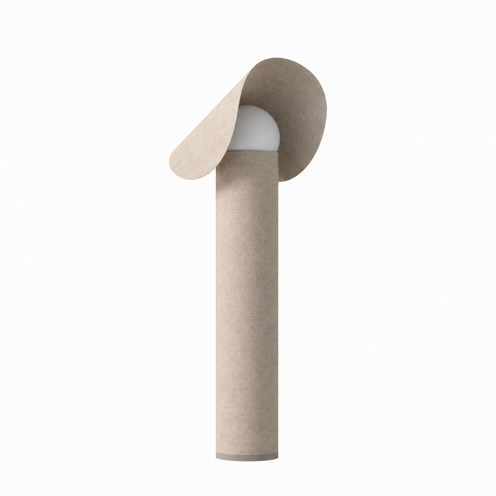 Lámpara de pie LED Lucande Sansibar, beige, 110 cm, atenuable Lámpara de pie LED Lucande Sansibar, beige, 110 cm, atenuable