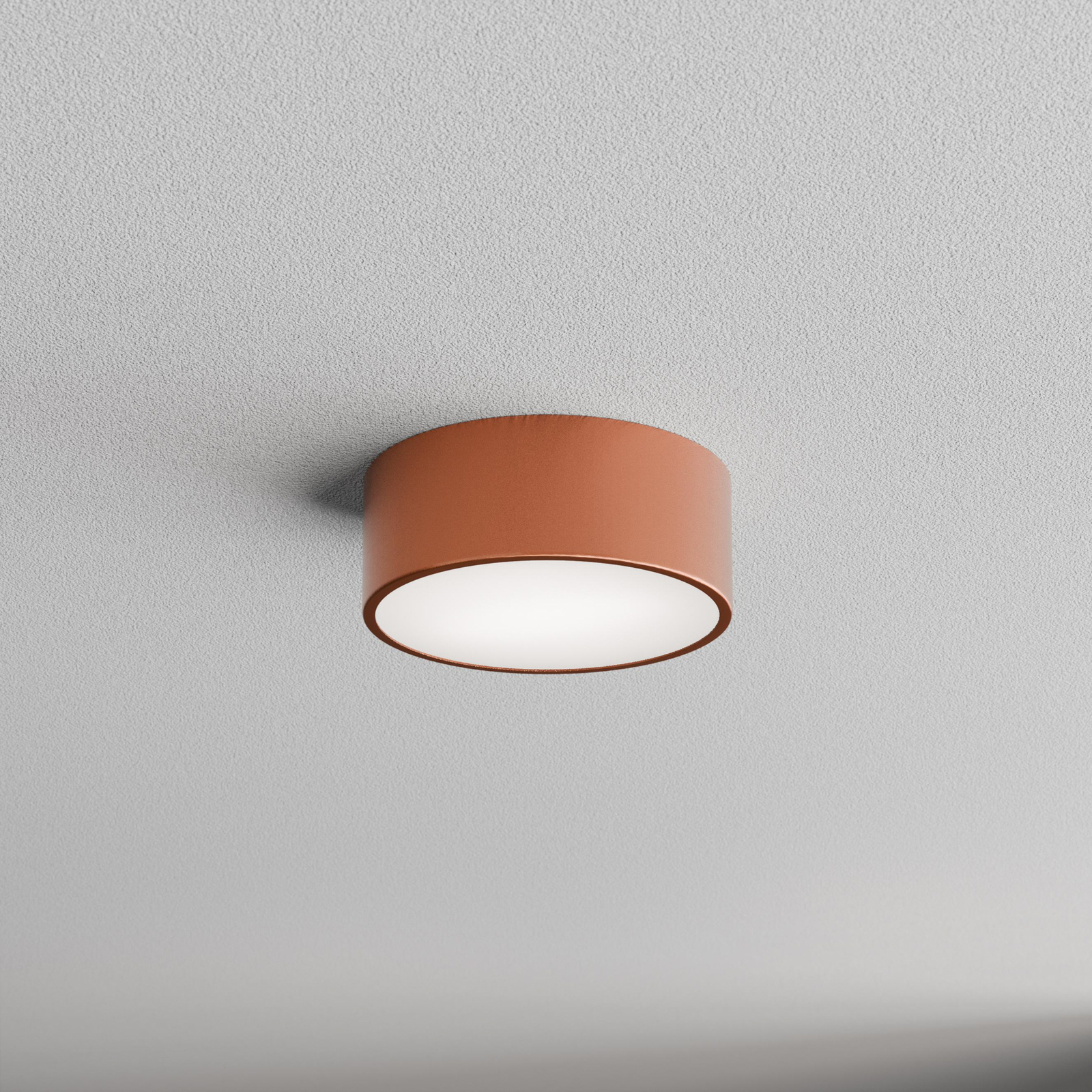 Cleo ceiling light, copper-coloured, Ø 20 cm, metal, IP54