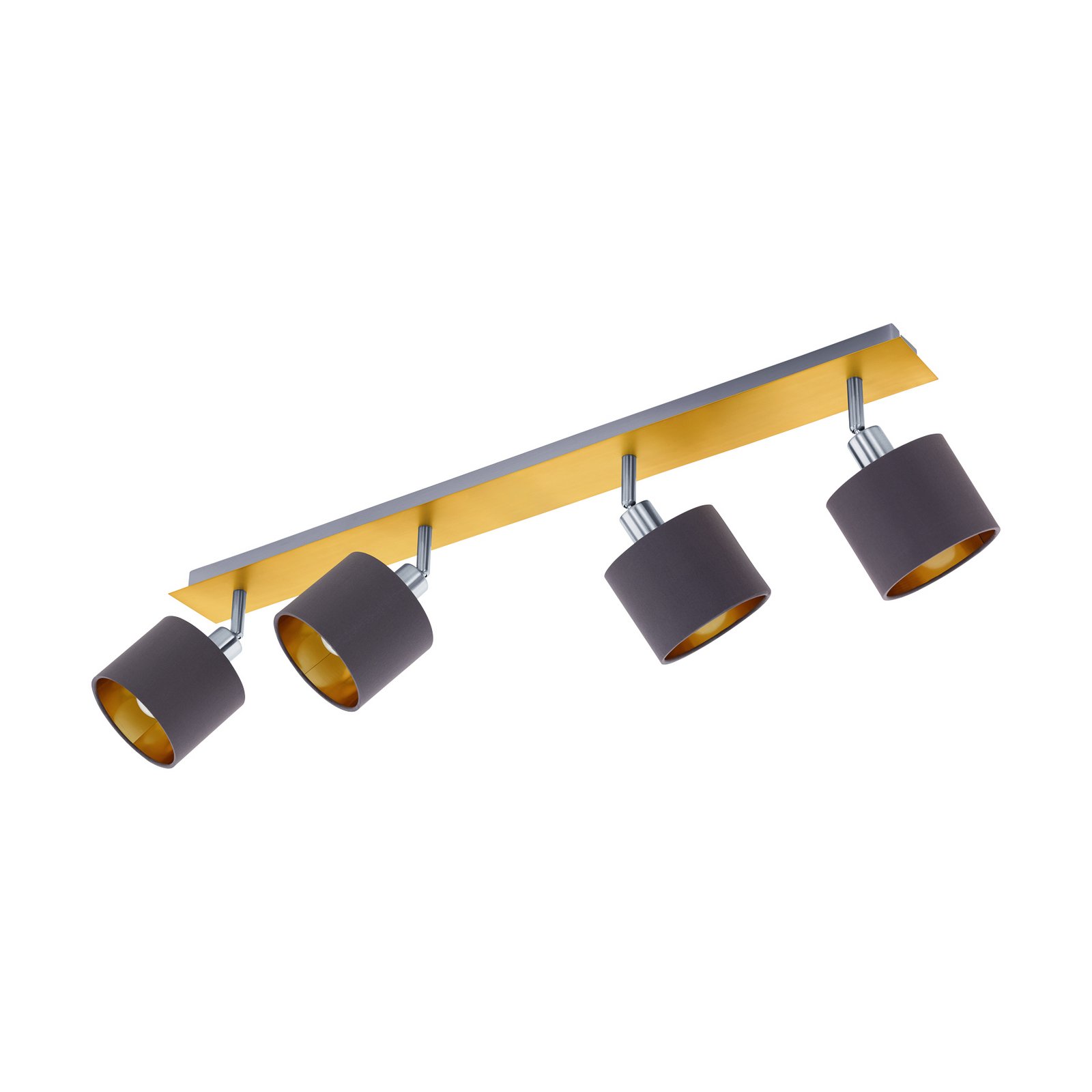 Valbiano mennyezeti lámpa cappuccino/arany 4 izzós