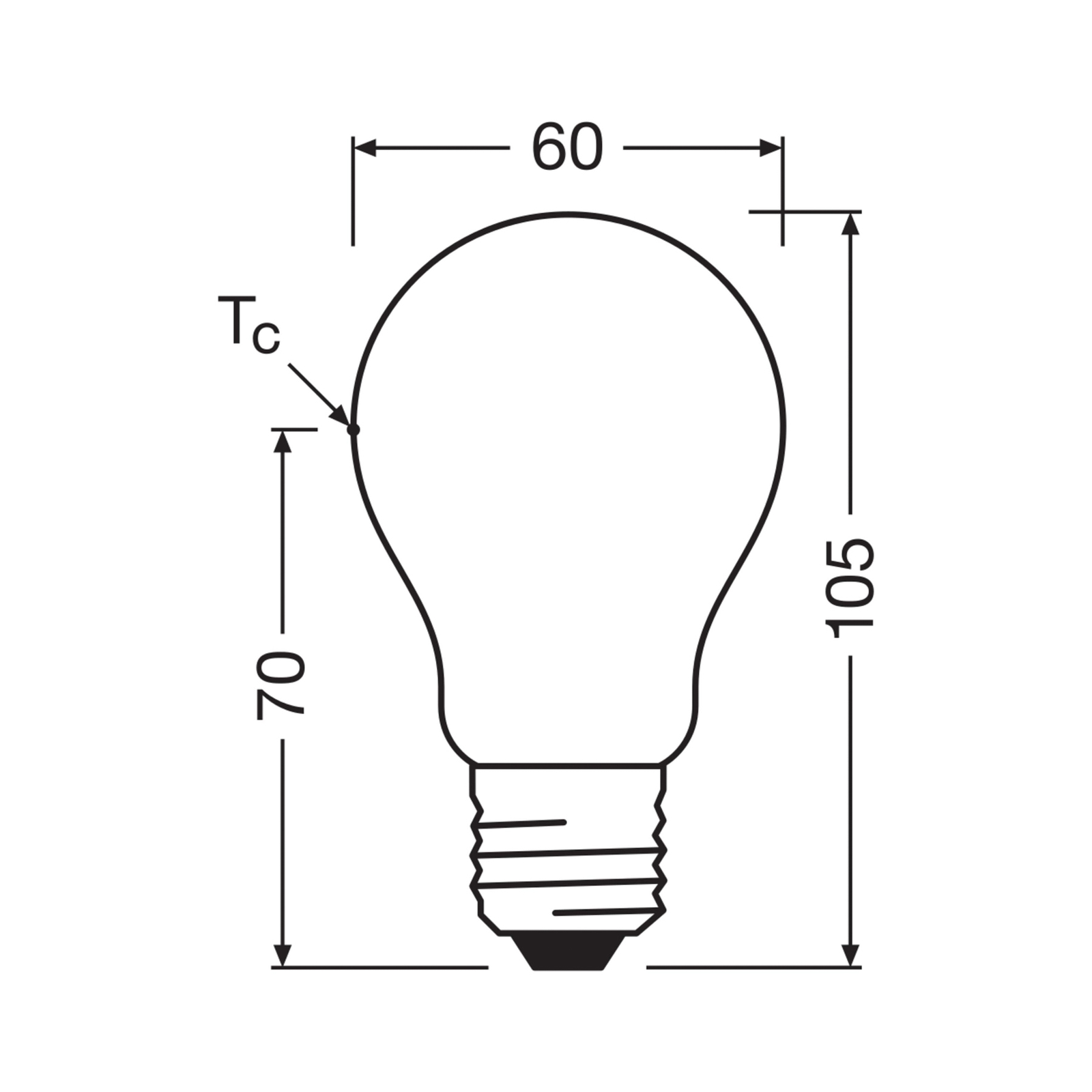 OSRAM LED žarnica mat E27 2,2W 4000K 470lm dim