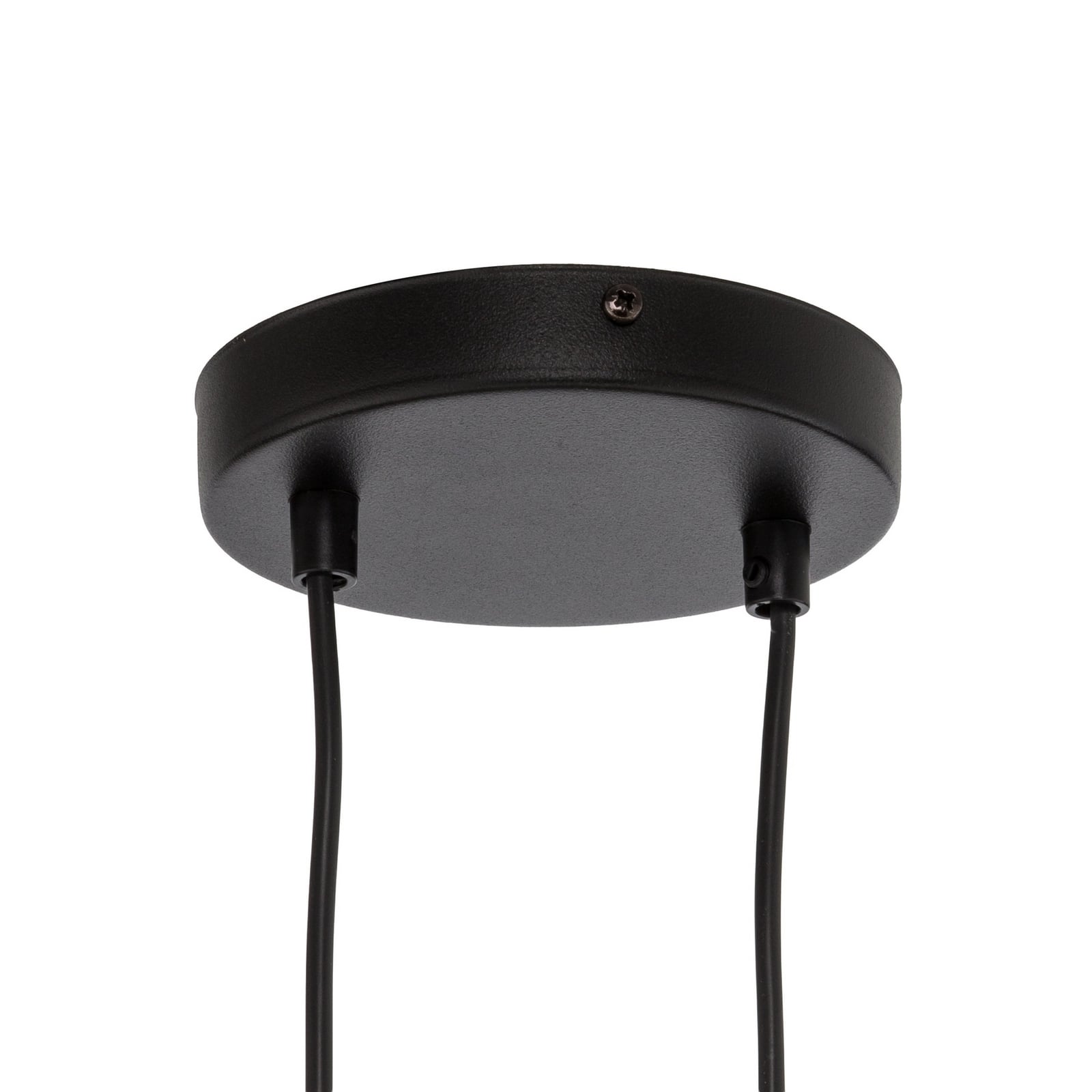 Suspension Drumz 4, noir, tissu/acier, longueur 80 cm, E14