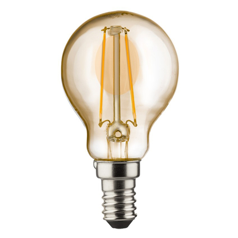 E14 2W 820 LED-dråpepære gull