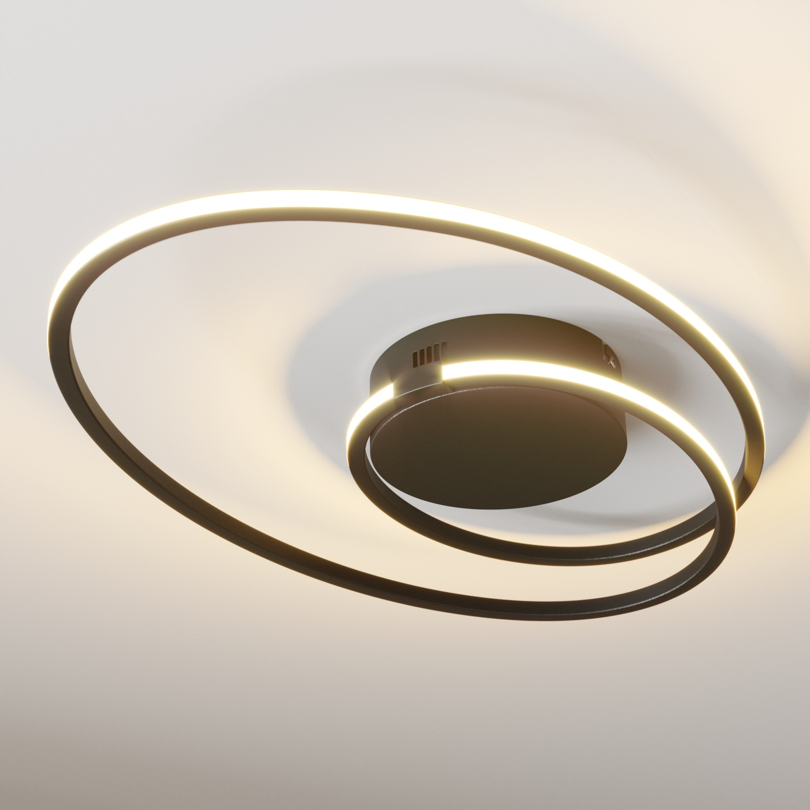 Lindby Xenia Plafoniera LED, nero