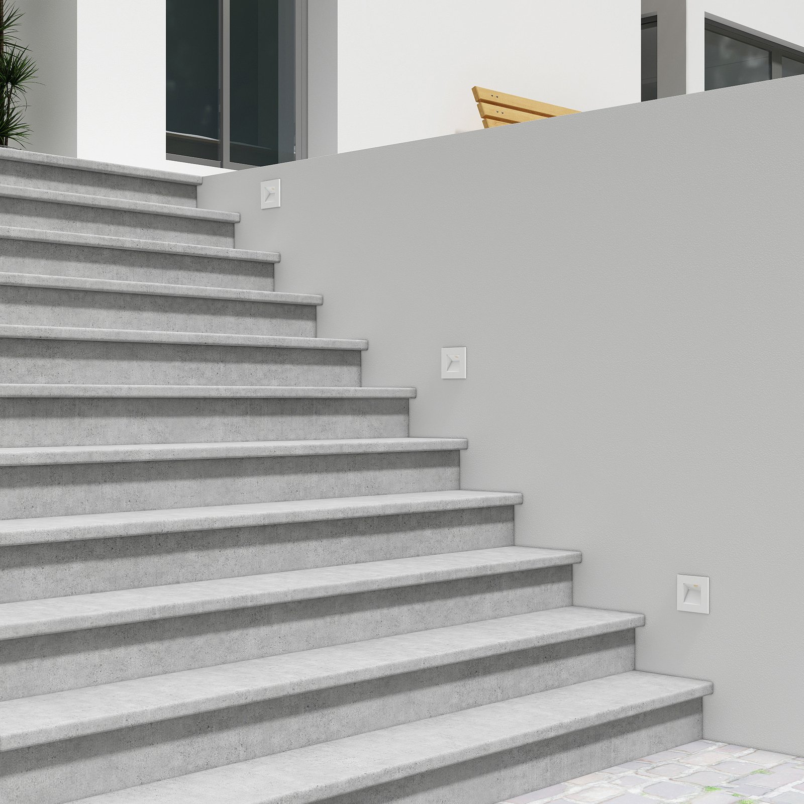 Zamo Applique murale encastrée IP65 White - Arcchio