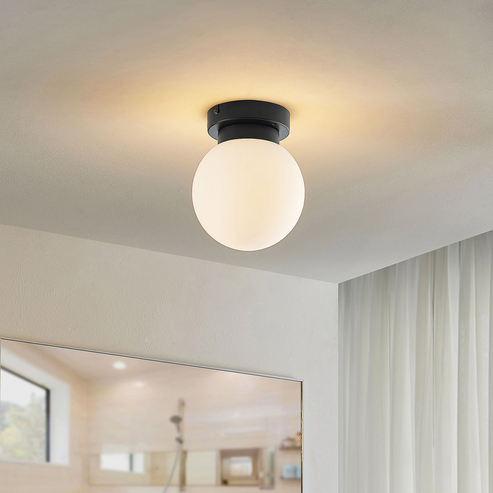 Tavino Ceiling Lamp Black - Lindby