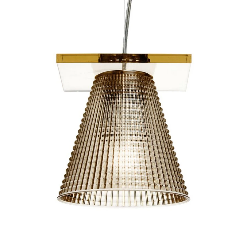 Kartell – Light Air Pendelleuchte Sculped Bernstein