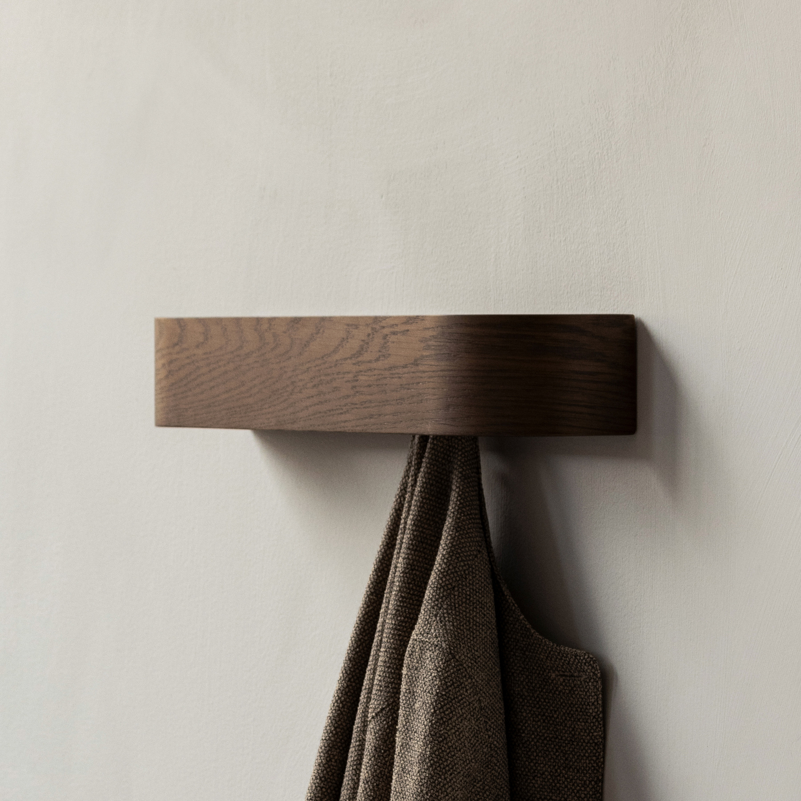 Epoch wall mount, dark brown, 50 cm, wood - Audo