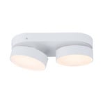 Spot LED soffitto Stanos, CCT, 2 luci, bianco