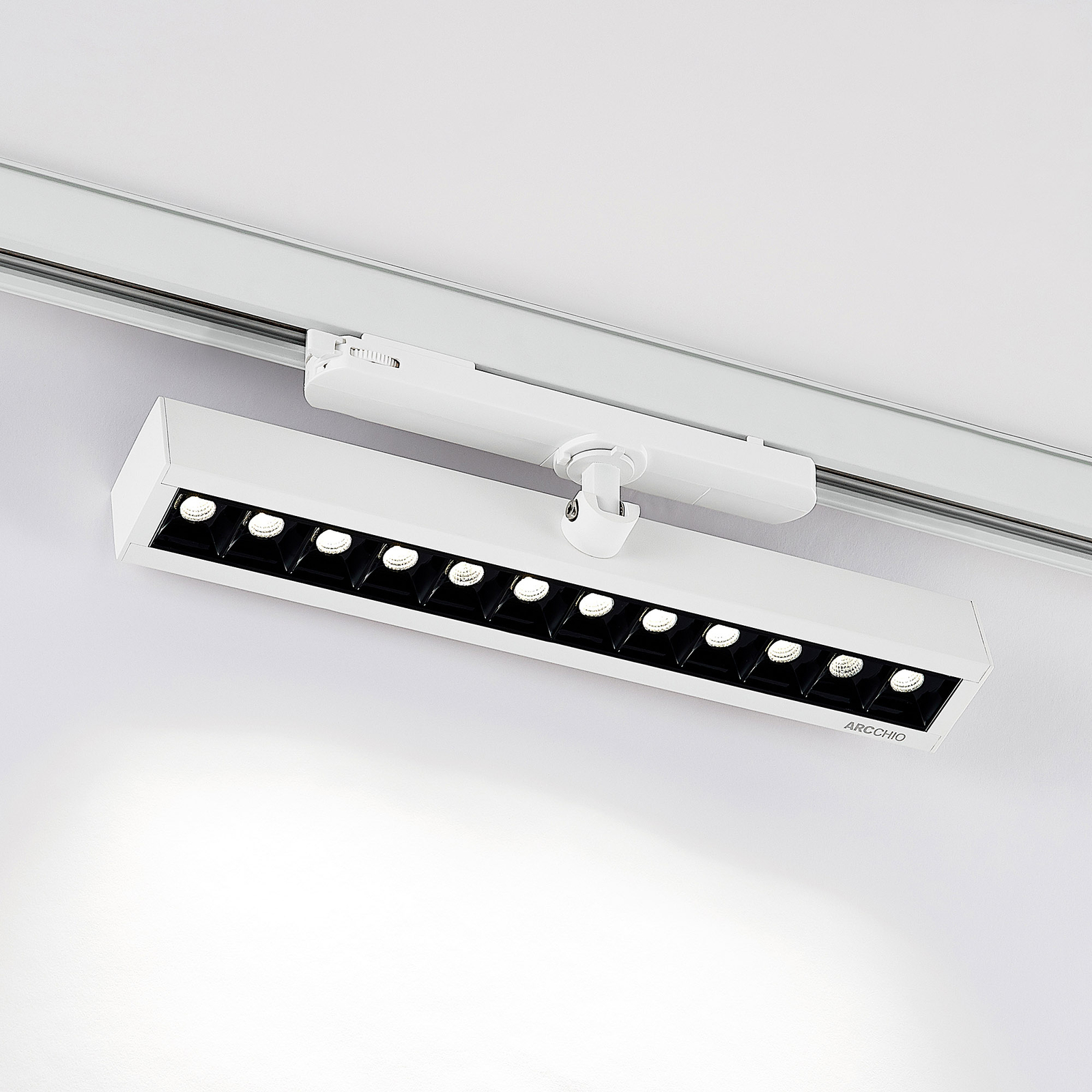 Arcchio Millay LED-3-Phasen-Schienenstrahler weiß