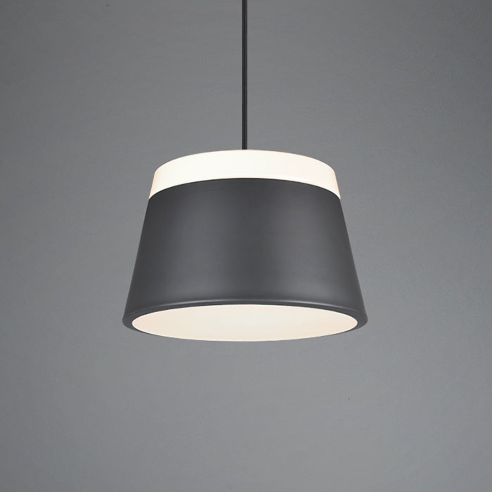 Trio Lighting Baroness pendant light Ø 25 cm anthracite, for Living / Dining Room, metal, plastic, E14, 40 W, energy efficiency: A++