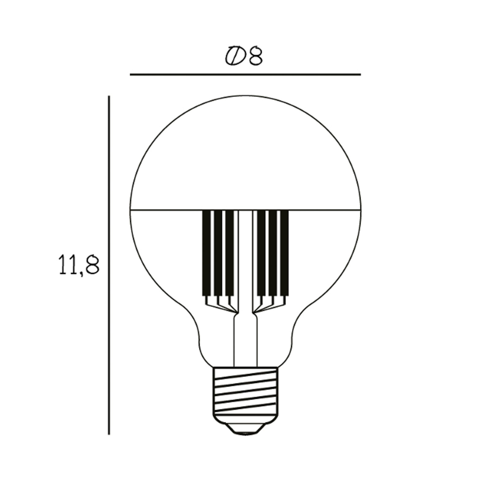 Ampoule LED 3,5W Globe Gold E27 - Design By Us