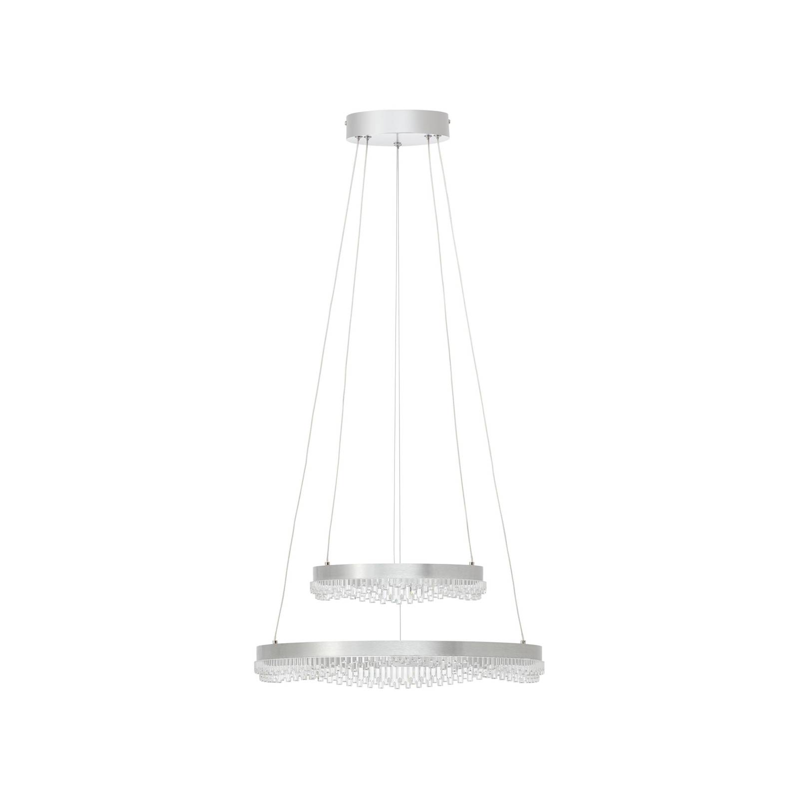 Lampa wisząca LED Aurora, aluminium, Ø 30 cm, aluminium, CCT