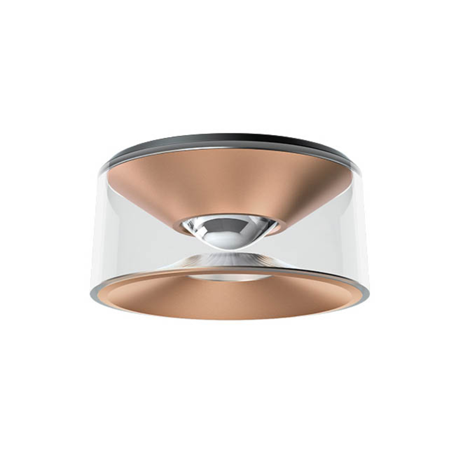 Ribag Vior LED ceiling light 230V rose gold