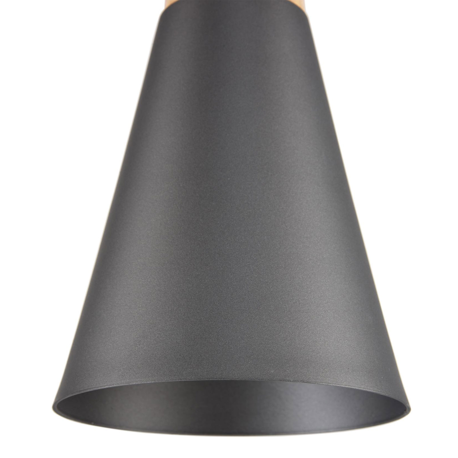 Lámpara colgante Bicones en negro Ø 14cm