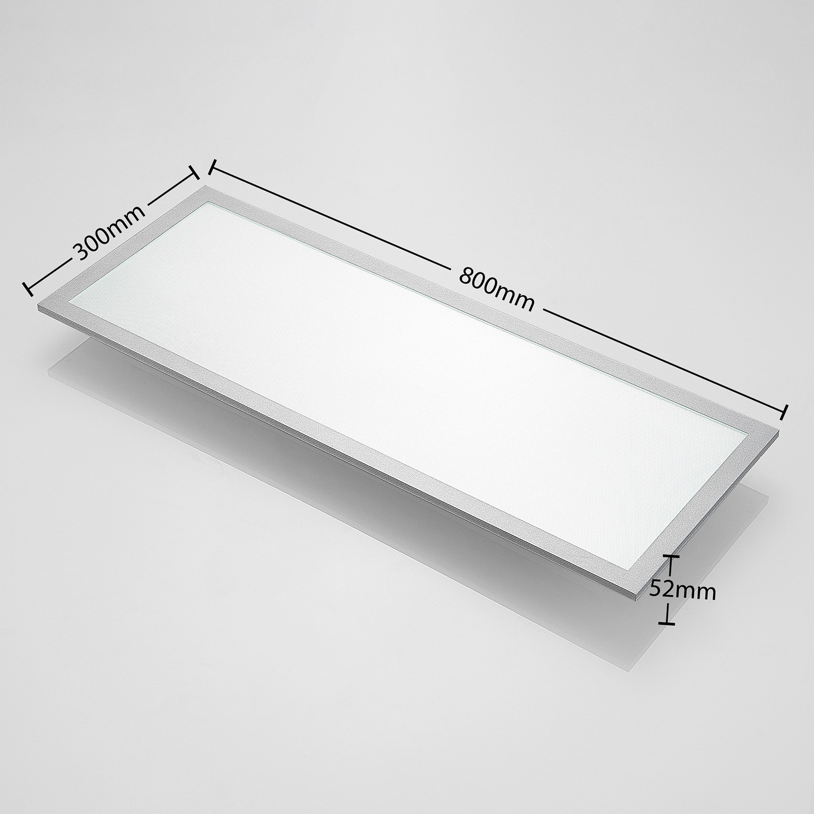 Arcchio Panneau LED Lyndra, 80 cm, blanc, aluminium, intensité variable,