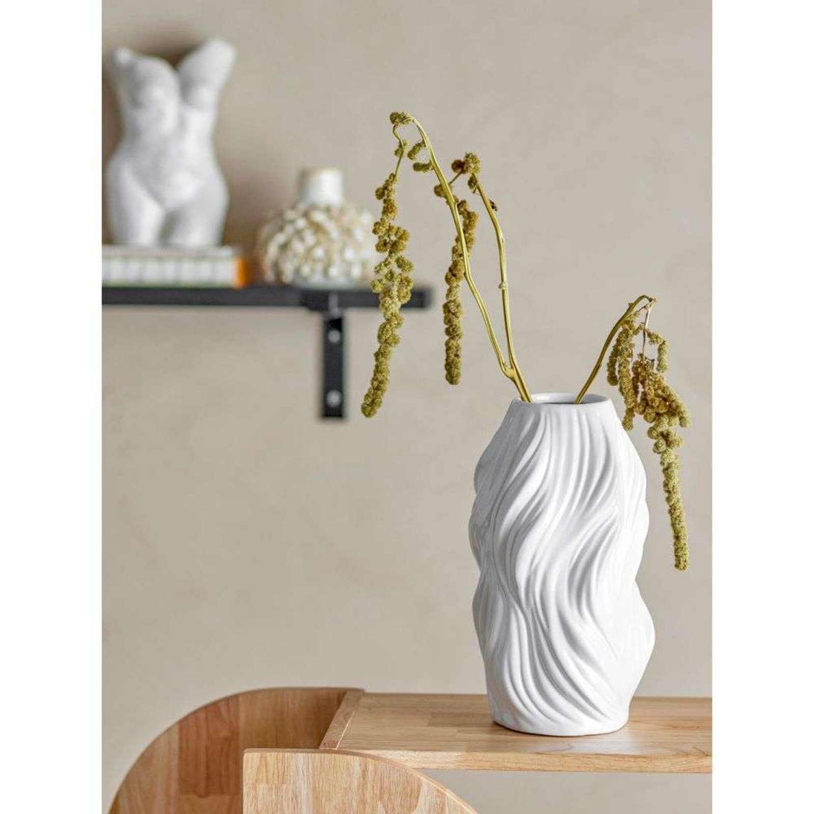 Sanak Vase White - Bloomingville