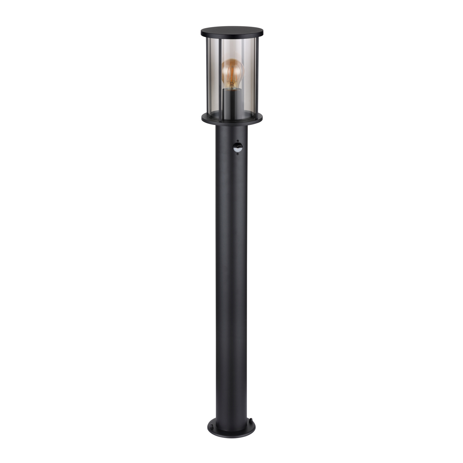 Wegeleuchte Gracey, schwarz, Sensor, 100 cm, IP54, E27 Wegeleuchte Gracey, schwarz, Sensor, 100 cm, IP54, E27