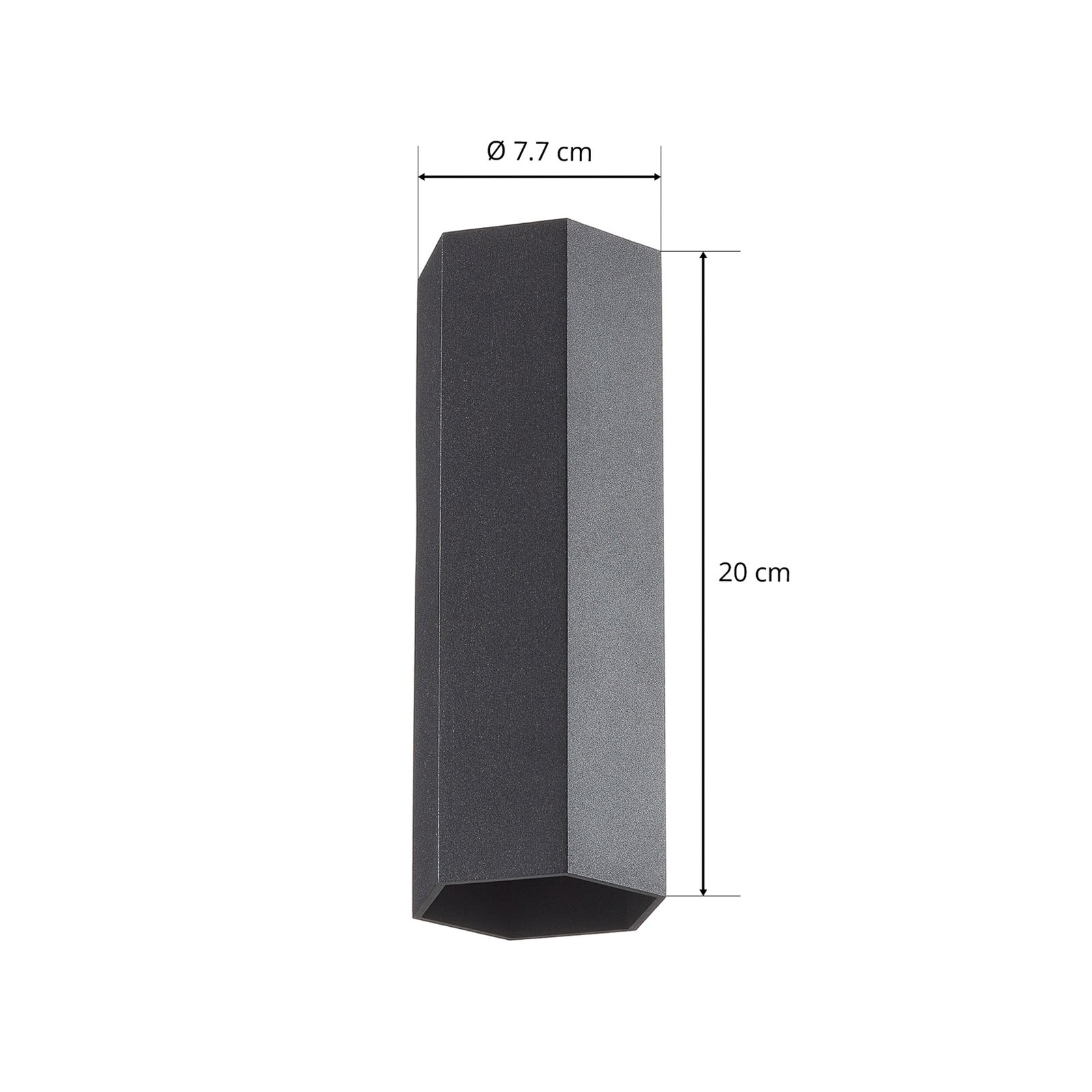 WEVER & DUCRÉ Hexo mini 2.0 aplique de pared 20cm negro