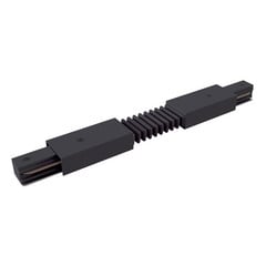 Riel conector flexible, riel monofásico, negro