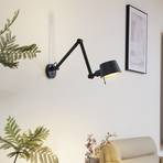 Lucande Silka fali lámpa, állítható, fekete
