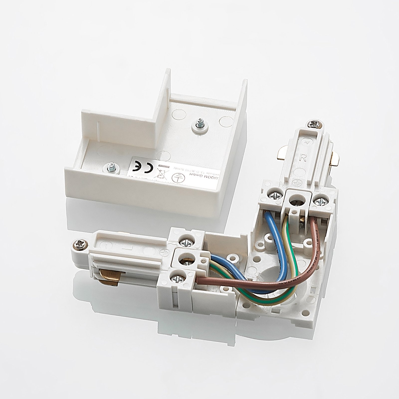 Linaro Track Hoek Connector Wit - Lindby