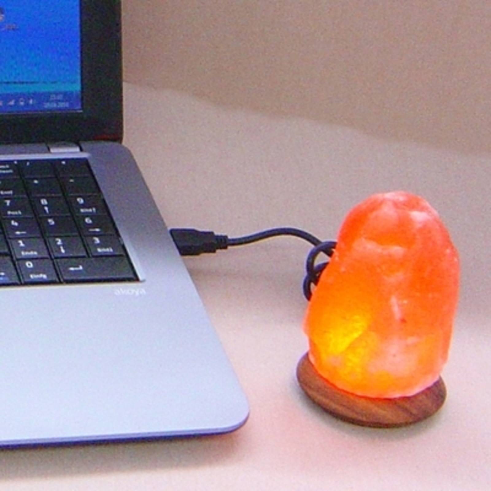 Wagner Life Lampe de sel LED Compus USB pour ordinateur