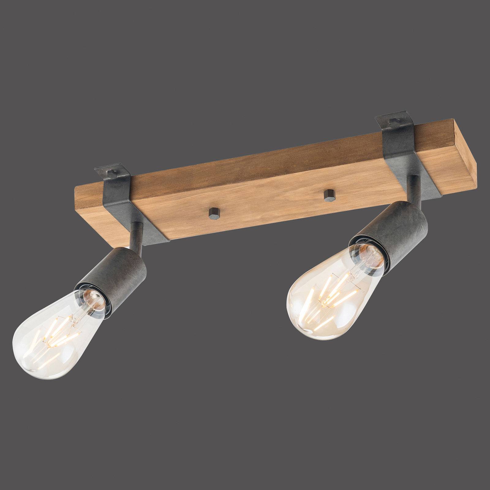 Lampa sufitowa Slat, wychylana, 2-punktowa