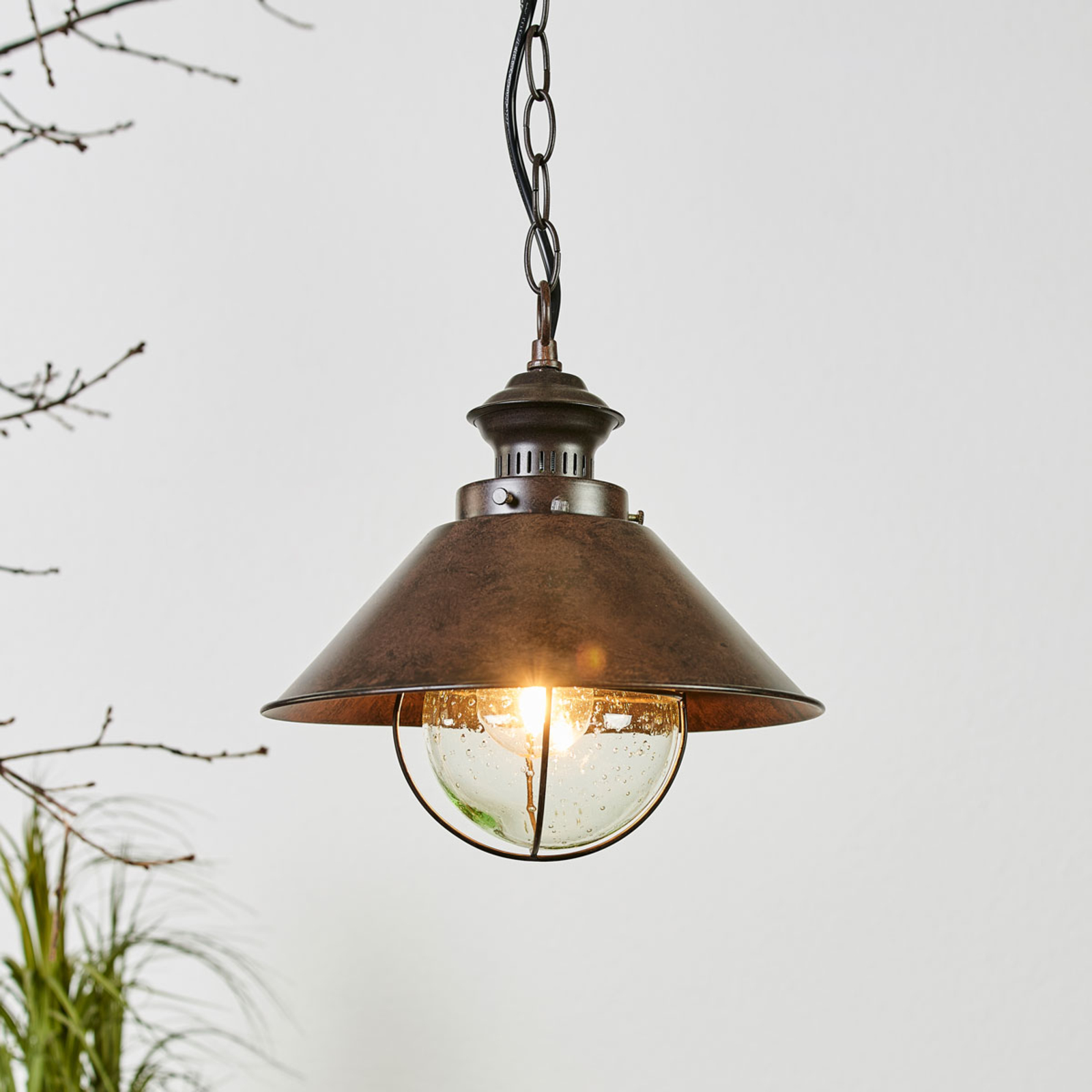 Nautica Pendant Lamp in Antique Look Lights.co.uk