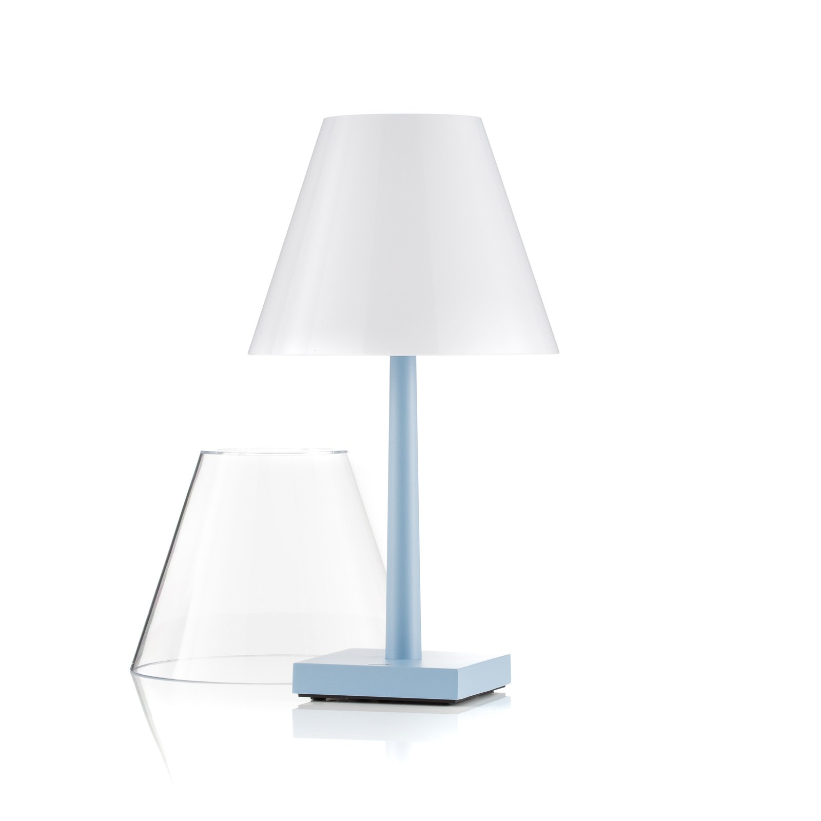 Rotaliana Dina T1 LED uzlādējama galda lampa gaiši zila