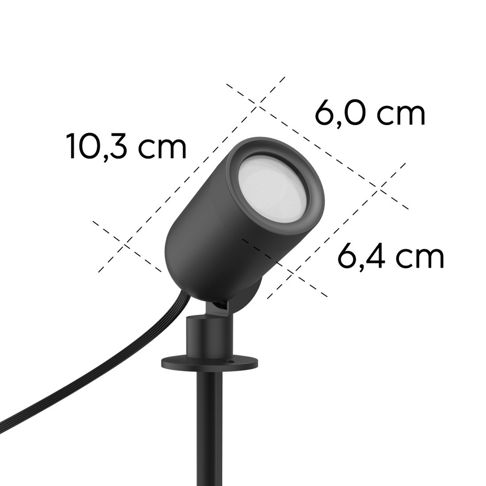Hama Smart LED-Erdspießstrahler, schwarz WLAN, IP65 RGBW dim Hama Smart LED-Erdspießstrahler, schwarz WLAN, IP65 RGBW dim