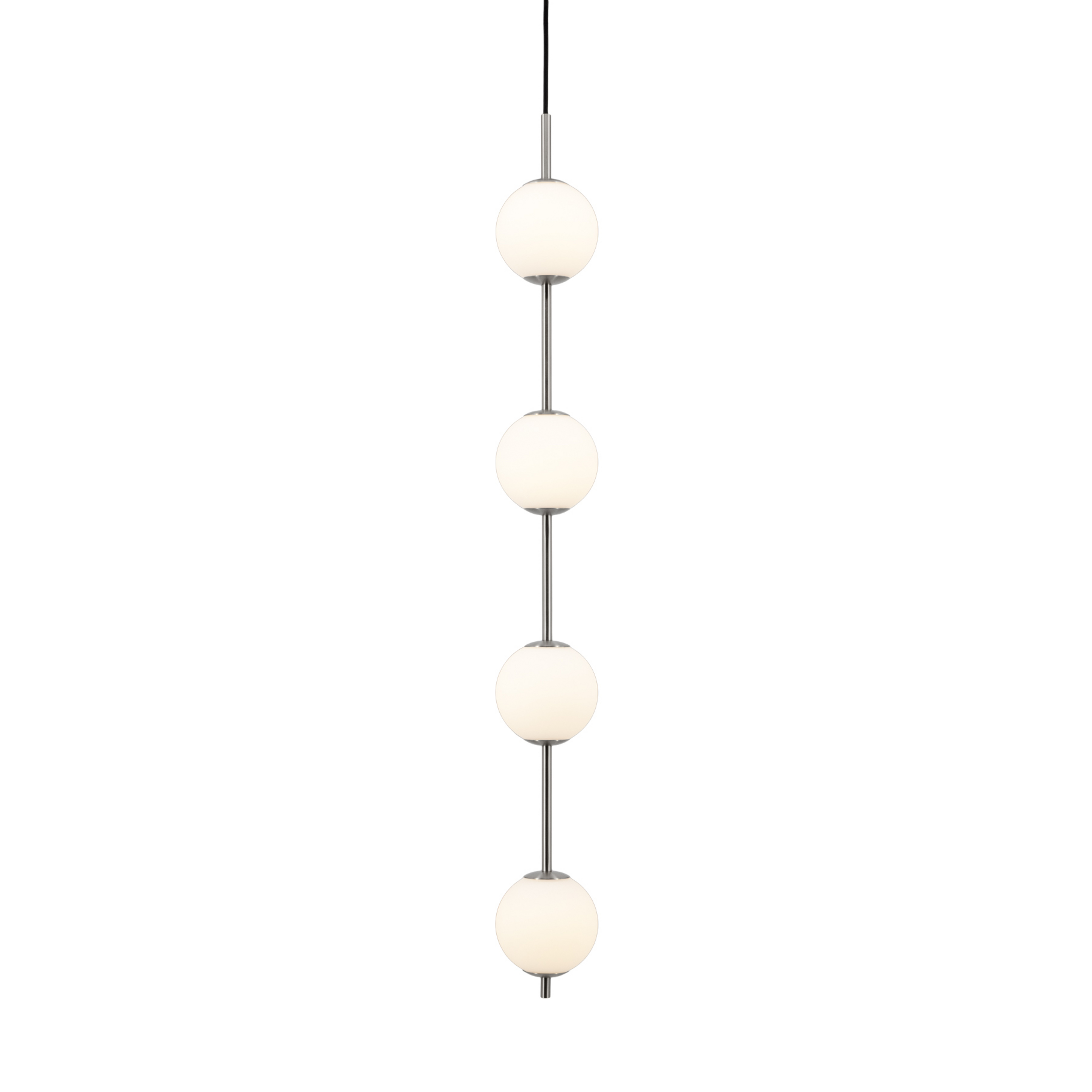 Suspension LED Audrey, couleur acier, à 4 lampes, Ø 12 cm - UMAGE
