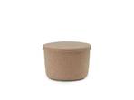 Hide Storage Pouf Small Sand - Normann Copenhagen