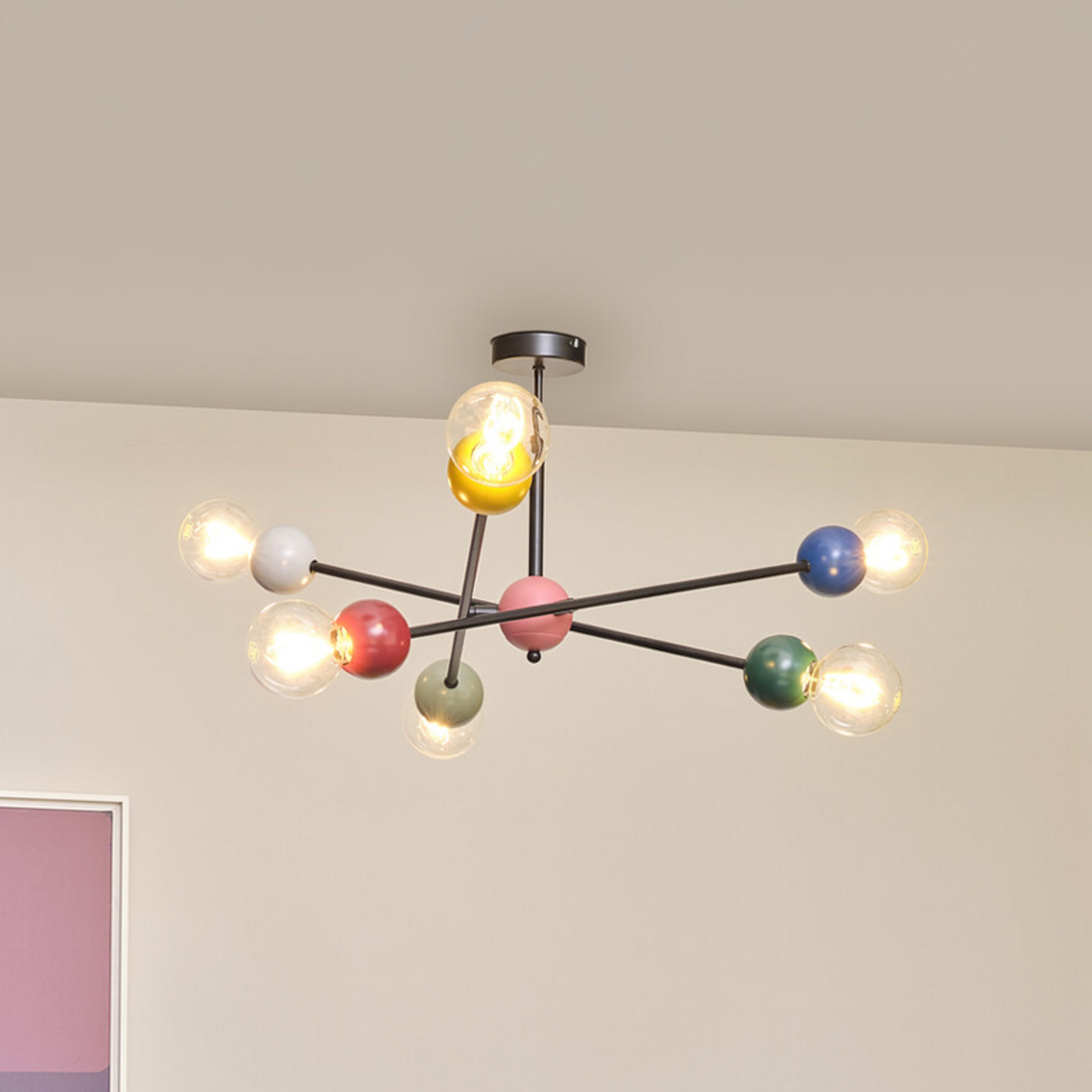 Plafonnier OSRAM Decor Bubble, à 6 lampes, acier, multicolore, E27