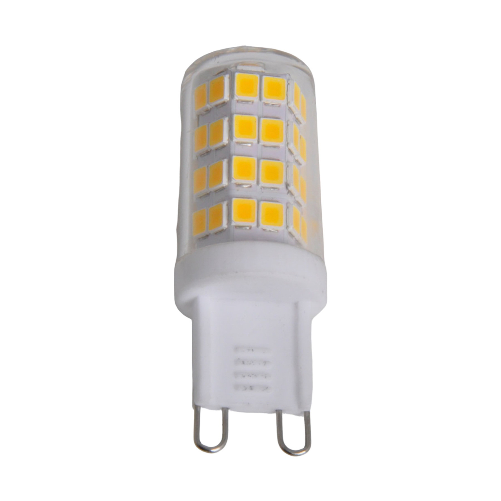 Lindby bi-pin LED bulb, set of 10, G9, 3 W, clear, 3,000 K