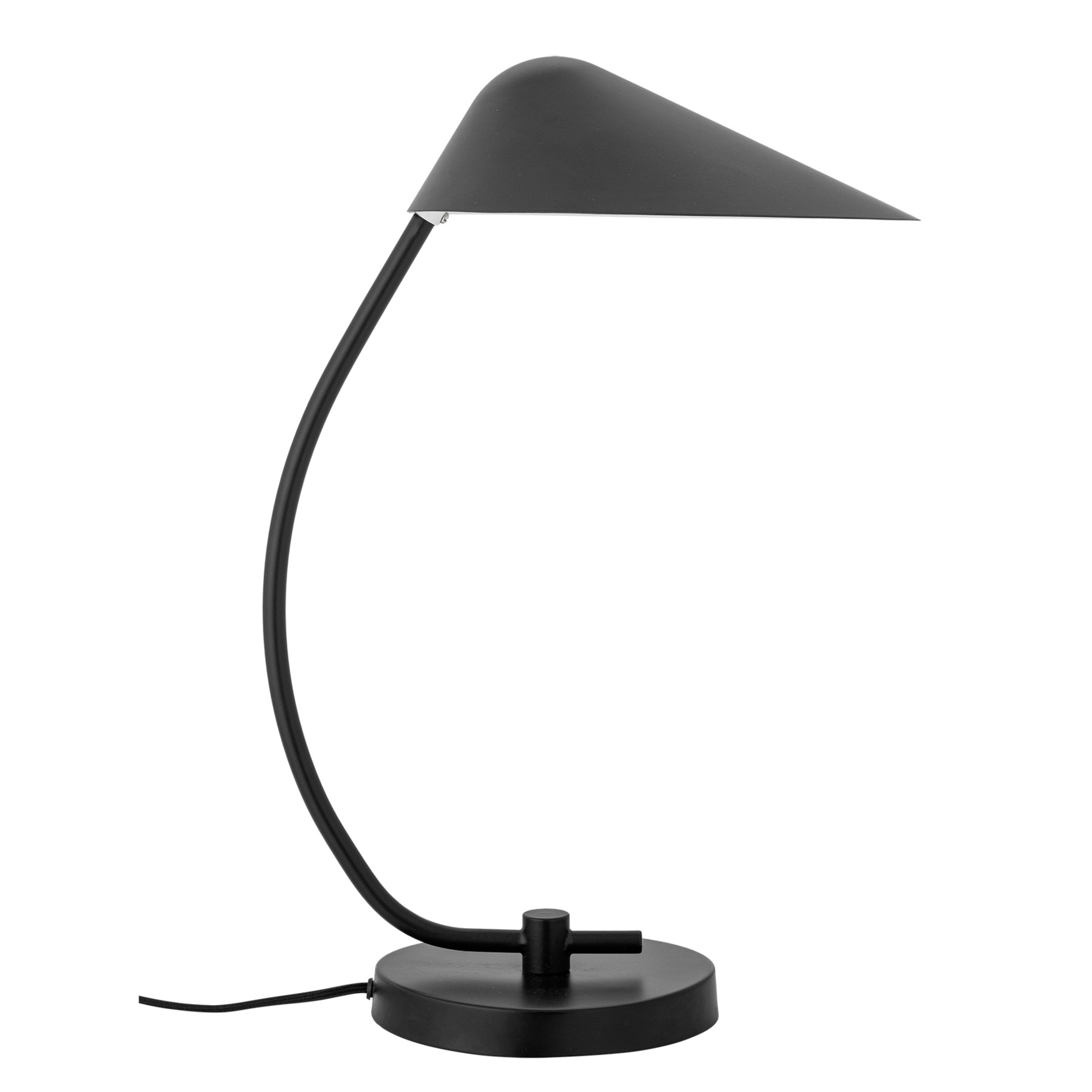 Nisella table lamp, metal, black - BLOOMINGVILLE