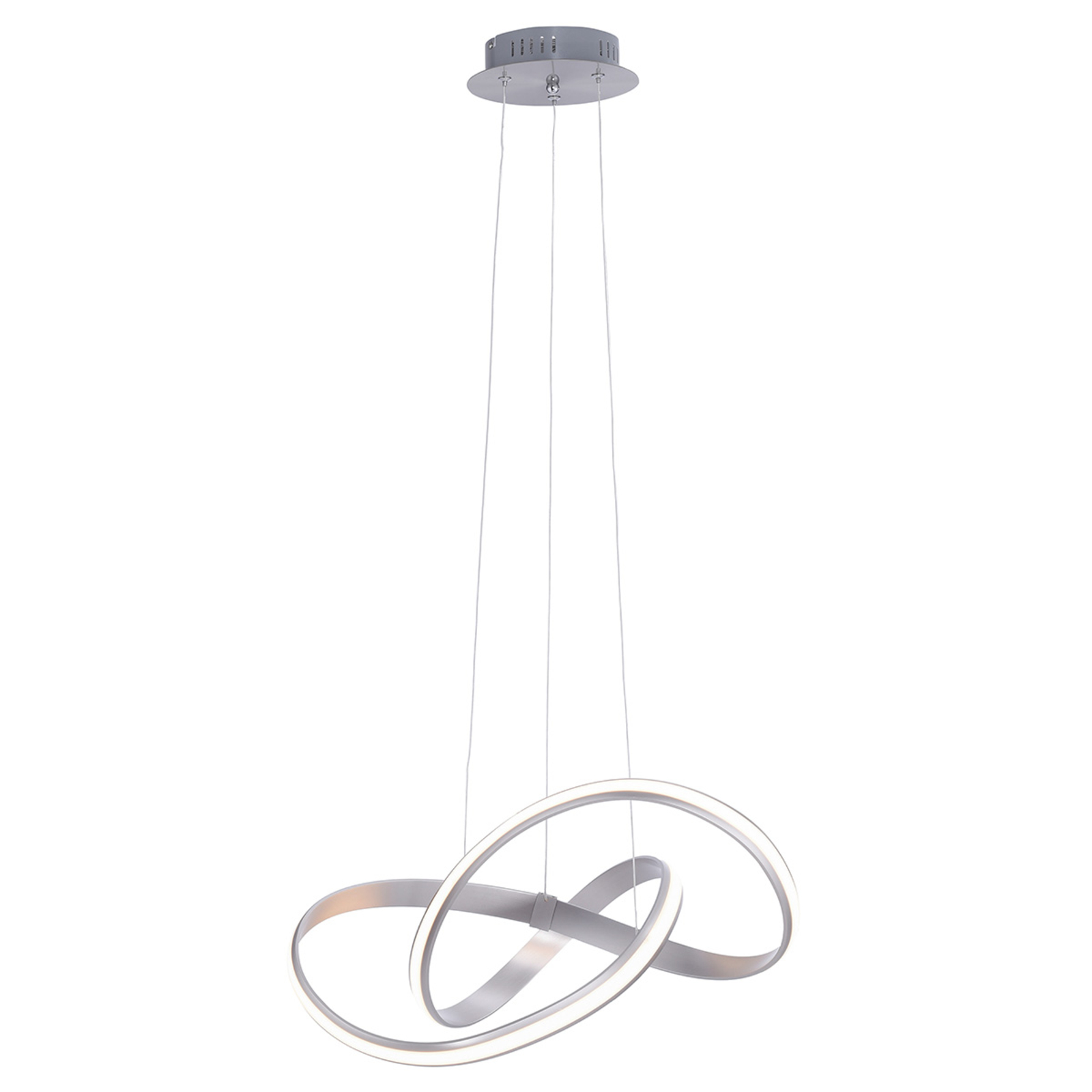 LED-hanglamp Melinda, 30W, dimbaar, staalgrijs
