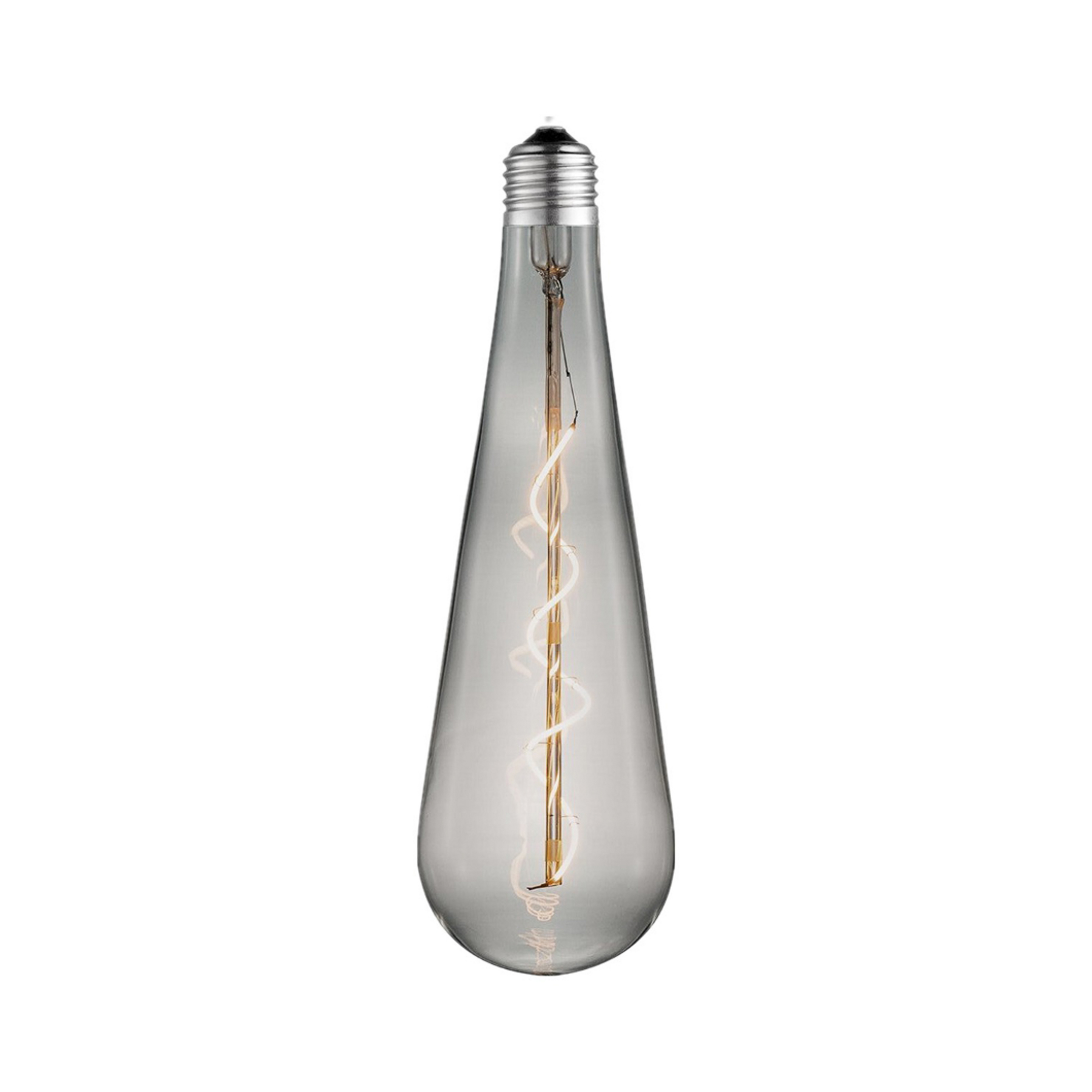 Ampoule goutte LED Lucande E27 4W, fumée, Ø 9 cm, 1800K