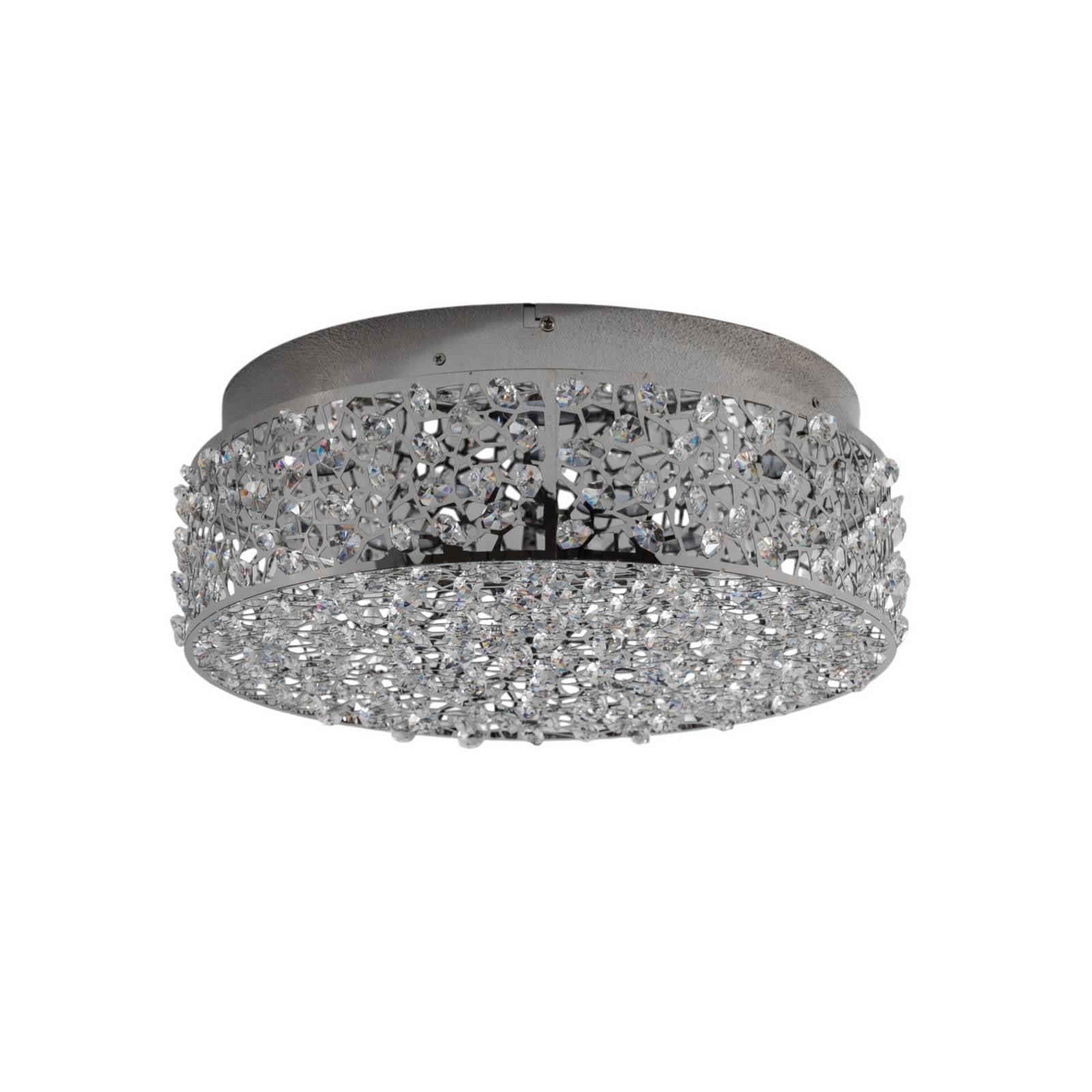 Połyskująca lampa sufitowa LED Felias, okrągła