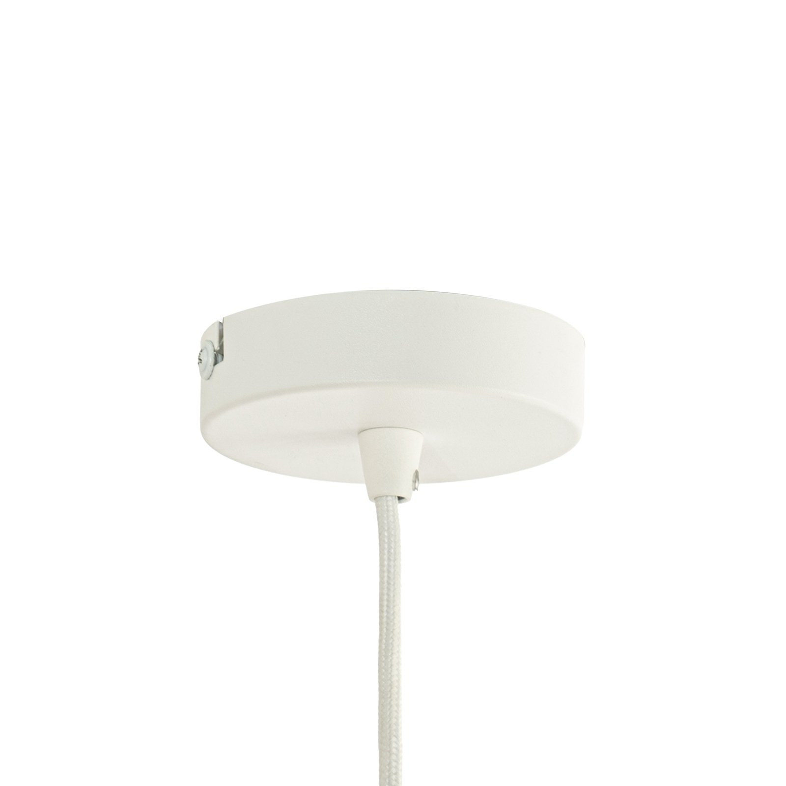 Lindby suspension Aralena, blanc, métal, Ø 26 cm