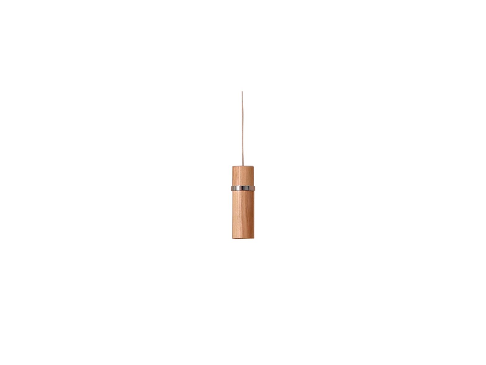 Nojus LED Závěsná Lampa Wood/Chrome - Lucande