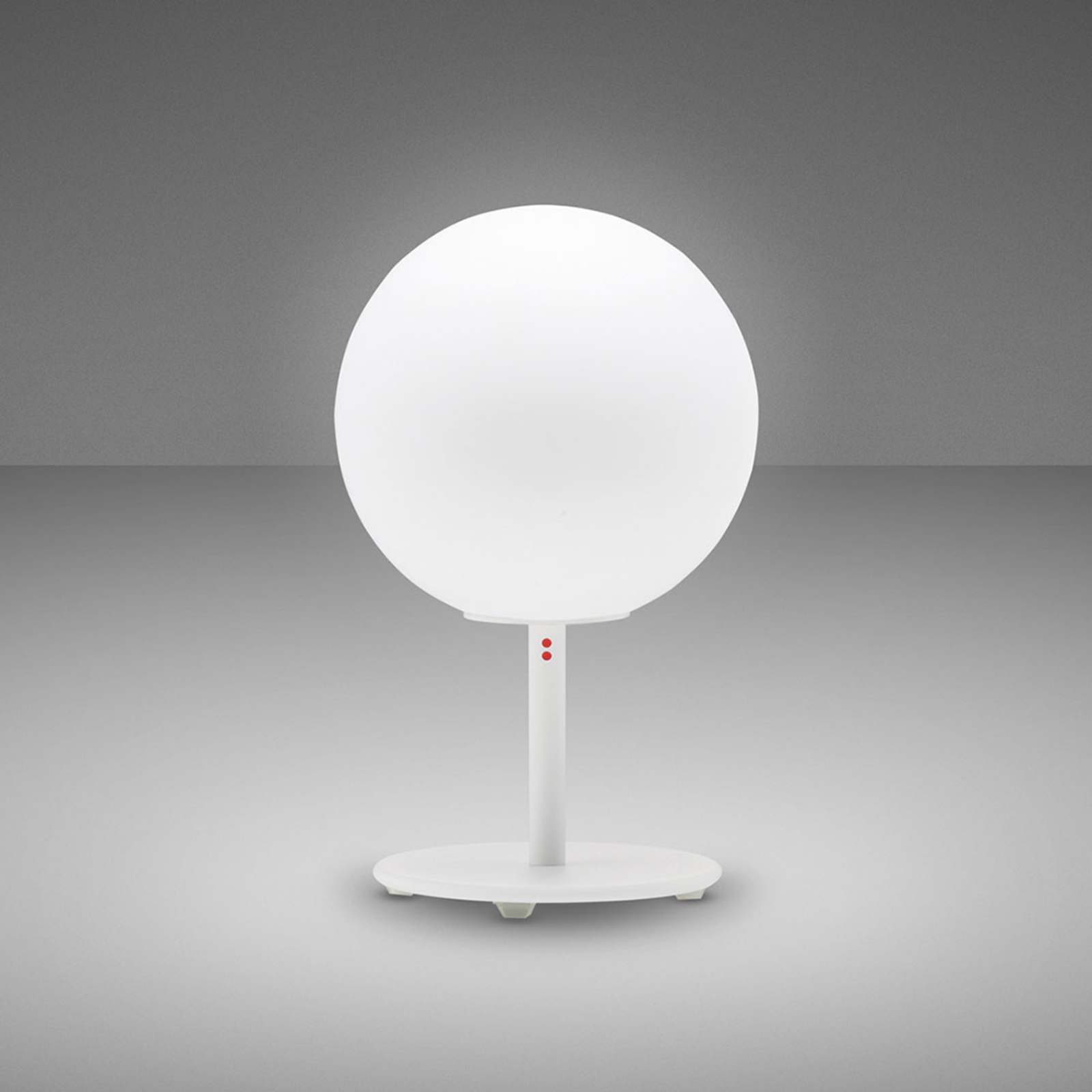 Fabbian Lumi Sfera Glas-Tischleuchte, stehend