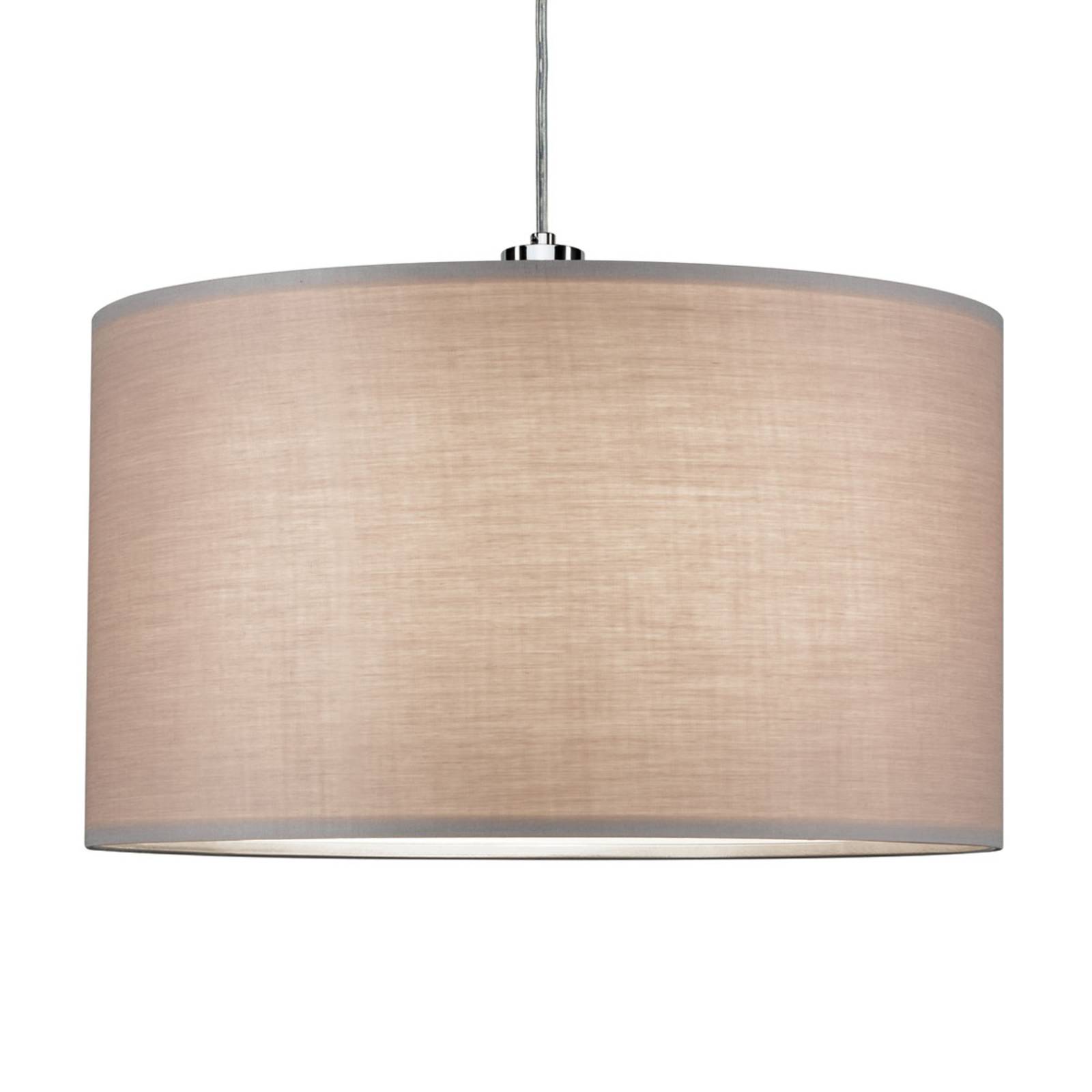 Paulmann Tessa fabric lampshade Ø45.4cm light grey - Living / Dining Room - Tracking Light - Modern - Silver