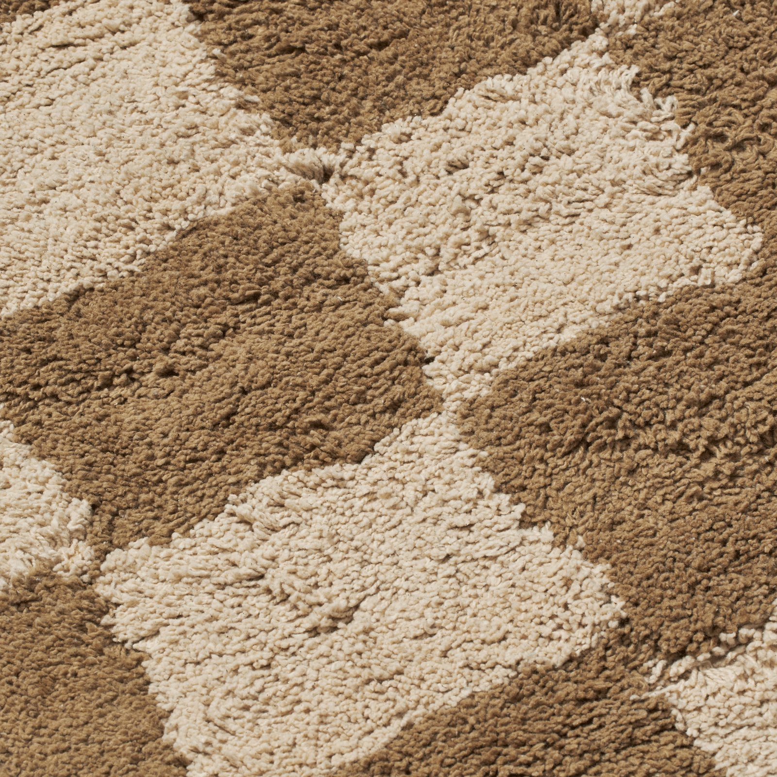 Mara Teppich, braun/sand kariert, 150 x 80 cm - ferm LIVING 