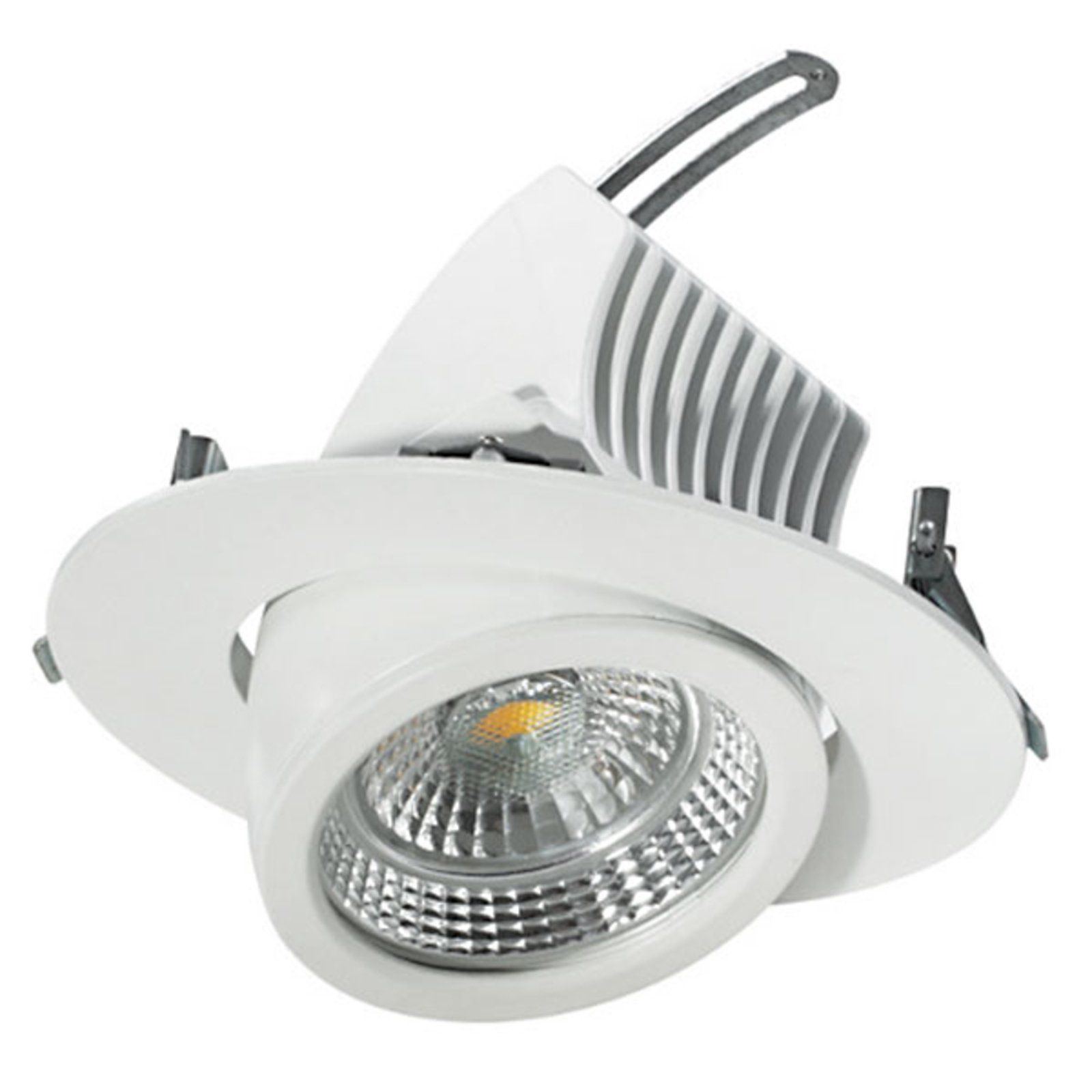 Drejlig LED-indbygningsspot 20 cm, 44 W