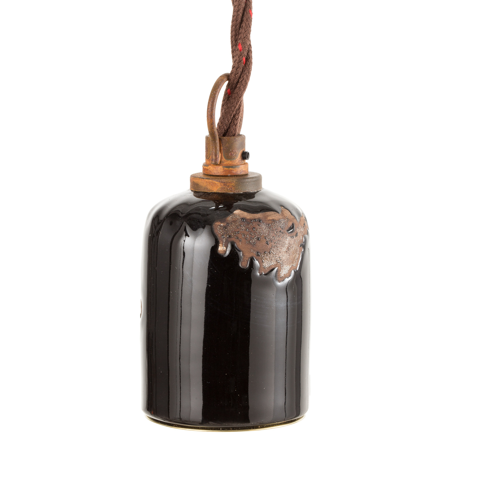 C665 fali lámpa vintage stílusú fekete színben