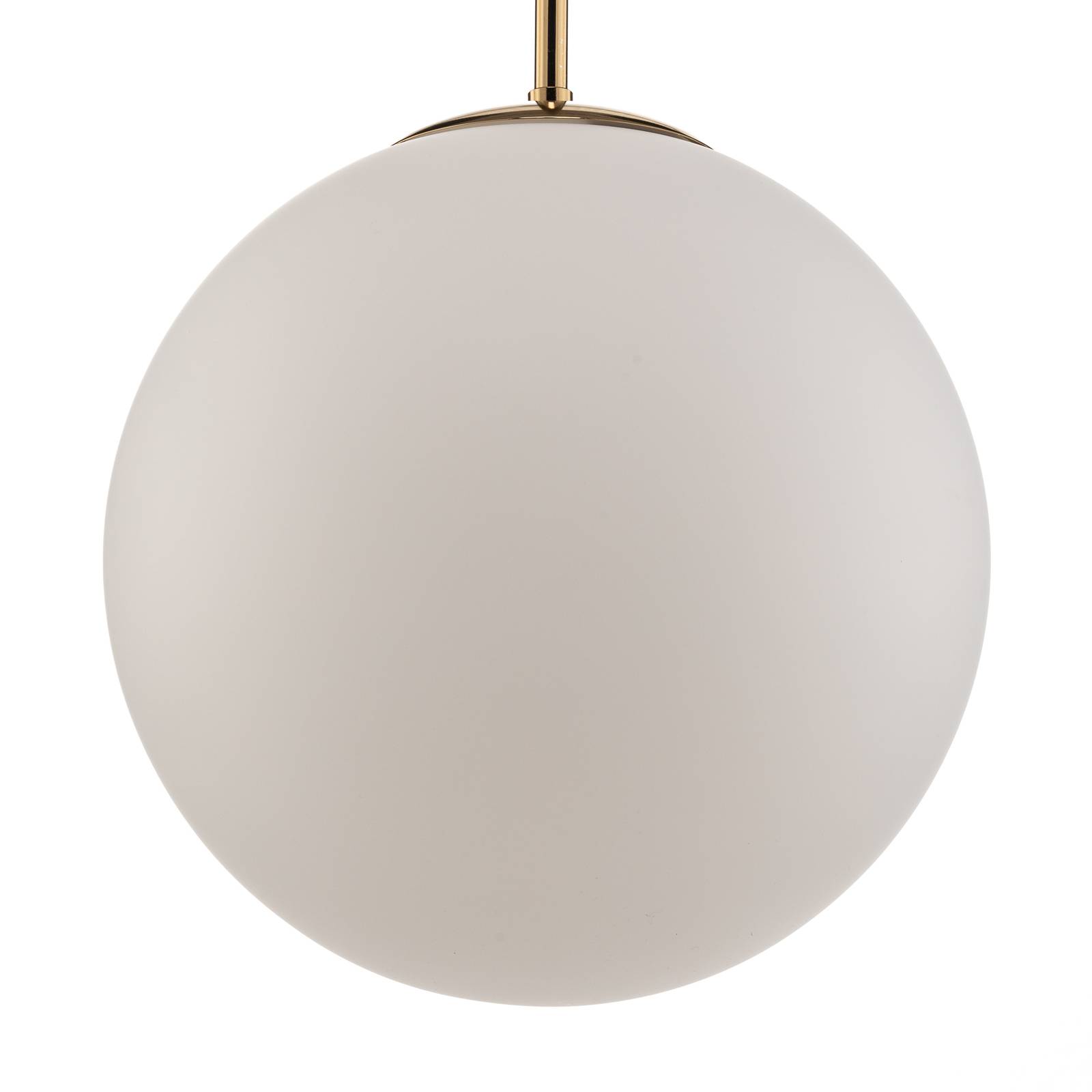 Lampa wisząca Bosso, 1-punktowa, biała/złota 30cm