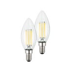 LED-Leuchtmittel Kerze E14 2,5W klar 3000K 525 lm EEK A 2er