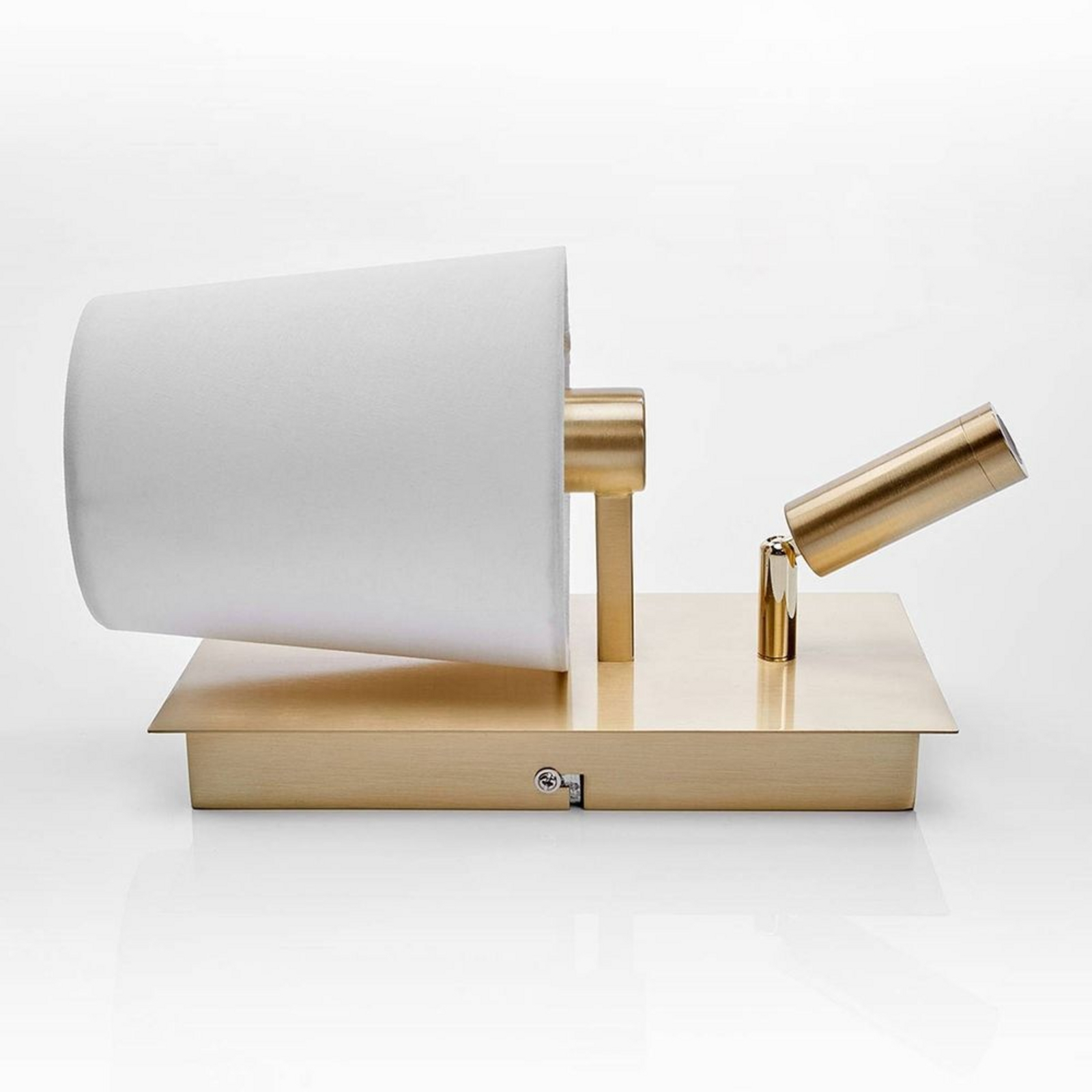 Aiden Wall Lamp White/Brass - Lindby