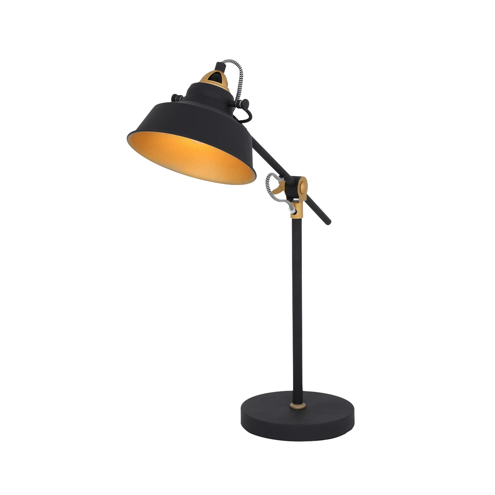 Lampe à poser Nové, orientable, noir