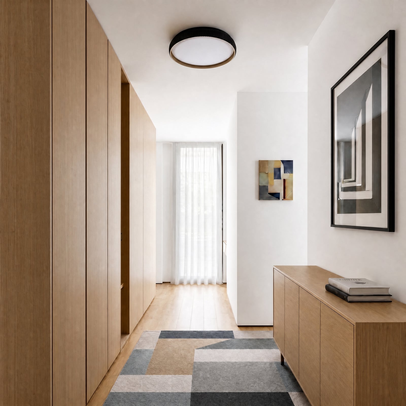 Lindby LED-Deckenlampe Jovian, schwarz, Ø 40cm, CCT, dimmbar Lindby LED-Deckenlampe Jovian, schwarz, Ø 40cm, CCT, dimmbar
